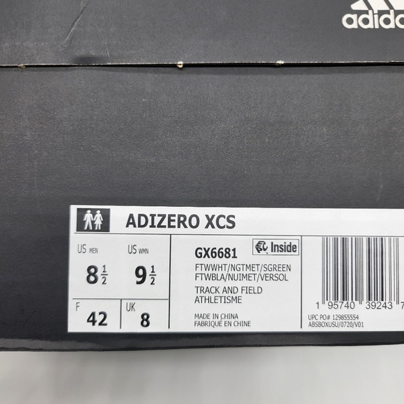 New Adidas Adizero XCS Track Field Running Spikes Men\'s Shoes Size 8.5